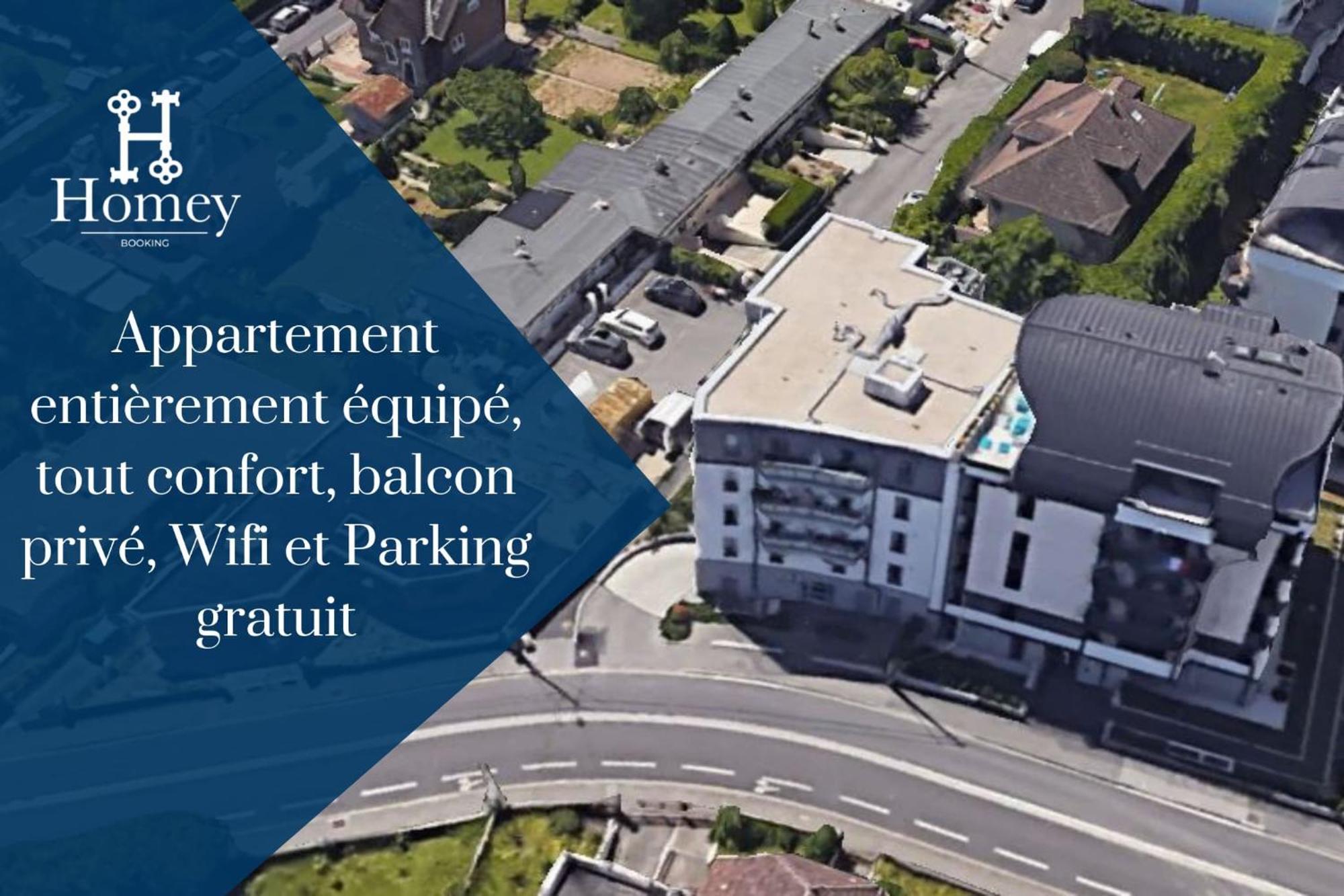 Homey Chloe - New - Parking Gratuit - Balcon Prive - Proche Geneve 안마스 외부 사진